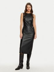 JDY Sukienka z imitacji skóry Soya 15336927 Czarny Slim Fit. Czarne sukienki JDY, s, bez wzorów, ze skóry, bez kołnierzyka, bez ramiączek. Za 109.99 zł.