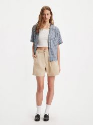Levi's Szorty w kolorze beżowym rozmiar: W29. Brązowe szorty Levi's®, bez wzorów, z podwyższonym stanem. Za 97.95 zł.