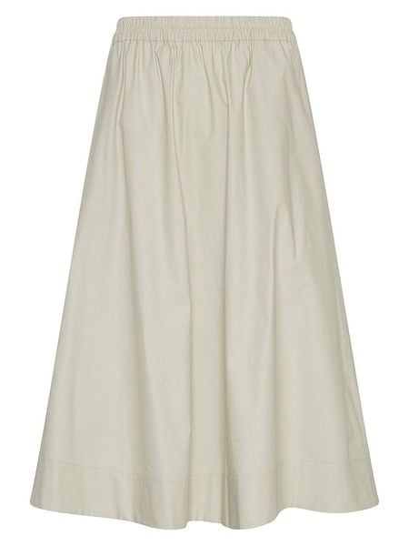MOSS COPENHAGEN Spódnica "Lenna" w kolorze kremowym rozmiar: XL. Brązowe spódnice Moss Copenhagen, xl, bez wzorów, z bawełny, maxi. Za 204.95 zł.