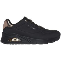 Buty na co dzień damskie SKECHERS UNO SHIMMER AWAY. Czarne obuwie sportowe Skechers, bez zapięcia, trekkingowe, Skechers Sport. Za 303.00 zł.