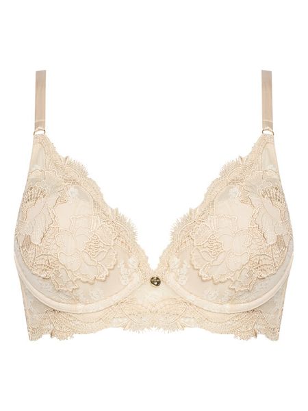 Guess Biustonosz z fiszbiną O5YC03 KCVX0 Beżowy. Brązowe biustonosze Guess, z aplikacjami, z syntetyku. Za 209.99 zł.