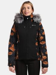 Kilpi Kurtka narciarska "Lena" w kolorze czarno-brązowym rozmiar: 44. Brązowe kurtki narciarskie Kilpi, m, bez wzorów, ze lnu, bez kaptura, narciarskie. Za 655.78 zł.