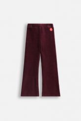 Legginsy sztruksowe z długą nogawką. Czerwone legginsy COCCODRILLO, bez wzorów, ze skóry, długie. W wyprzedaży za 49.90 zł.