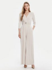Rinascimento Kombinezon CFC0126185003 Beżowy Regular Fit. Brązowe sukienki Rinascimento, m, bez wzorów, z syntetyku, bez kołnierzyka, bez ramiączek. Za 569.99 zł.