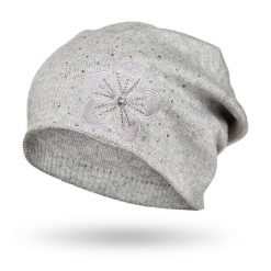 Czapka damska Peterson szary PTN HAT-02. Szare czapki Peterson, bez wzorów, z dzianiny. Za 51.30 zł.