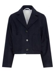 MOSS COPENHAGEN Kurtka przejściowa "Keola" w kolorze granatowym rozmiar: M/L. Niebieskie kurtki Moss Copenhagen, l, bez wzorów, z wełny, bez kaptura. Za 280.45 zł.