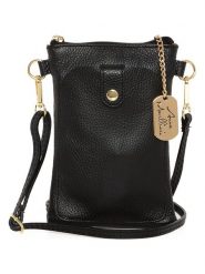 Anna Morellini Skórzana torebka "Erica" w kolorze czarnym - 14 x 21 x 1 cm rozmiar: onesize. Czarne torby na ramię Anna Morellini, bez wzorów, z materiału, na ramię, bez dodatków. Za 173.99 zł.