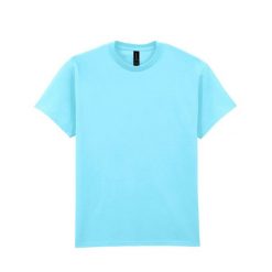 Ultra Bawełniana Koszulka Unisex Dla Dorosłych. Niebieskie bluzki GILDAN, xl, bez wzorów, z bawełny, sportowe, bez kołnierzyka, bez ramiączek. Za 34.99 zł.