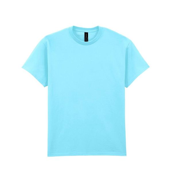 Ultra Bawełniana Koszulka Unisex Dla Dorosłych. Niebieskie bluzki GILDAN, xl, bez wzorów, z bawełny, sportowe, bez kołnierzyka, bez ramiączek. Za 36.99 zł.