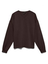 Vero Moda Bluza w kolorze brązowym rozmiar: XS. Brązowe bluzy Vero Moda, xs, bez wzorów, bez kaptura. Za 109.95 zł.