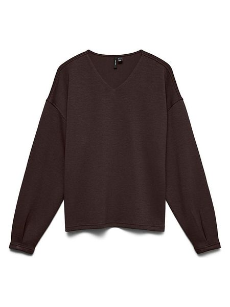 Vero Moda Bluza w kolorze brązowym rozmiar: XS. Brązowe bluzy Vero Moda, xs, bez wzorów, bez kaptura. Za 109.95 zł.