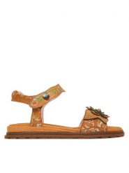 Laura Vita Sandały Brownieo 02 Beżowy. Brązowe sandały Laura Vita, bez wzorów, ze skóry, bez obcasa, na płaskiej podeszwie, bez zapięcia. Za 379.99 zł.