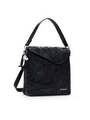 Desigual Plecak Jolie 25SAKP48 Czarny. Czarne plecaki Desigual, bez wzorów, ze skóry. Za 189.99 zł.