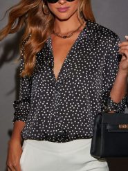 Milan Kiss Bluzka w kolorze czarno-białym rozmiar: S. Czarne bluzki Milan Kiss, s, bez wzorów, bez kołnierzyka, bez ramiączek. Za 126.99 zł.