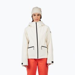Kurtka narciarska damska Rossignol Rochrun Insulated. Białe kurtki narciarskie Rossignol, l, bez wzorów, z materiału, bez kaptura, narciarskie, primaloft. Za 1,049.00 zł.