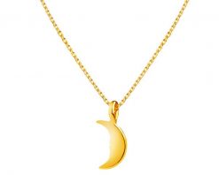 Złoty naszyjnik, ankier - Księżyc. Żółte naszyjniki Apart, złote. W wyprzedaży za 335.30 zł.