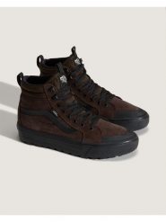 Vans Skórzane sneakersy w kolorze brązowym rozmiar: 46. Brązowe trampki Vans, bez wzorów, za kostkę, bez zapięcia. Za 304.95 zł.