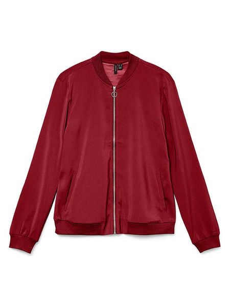 Vero Moda Kurtka w kolorze bordowym rozmiar: XS. Czerwone kurtki Vero Moda, xs, bez wzorów, bez kaptura. Za 97.51 zł.