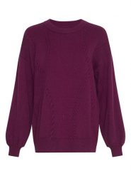MOSS COPENHAGEN Sweter w kolorze fioletowym rozmiar: M/L. Różowe swetry Moss Copenhagen, l, bez wzorów, bez ramiączek. Za 244.45 zł.