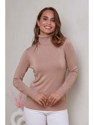 Soft Cashmere Golf w kolorze karmelowym rozmiar: 38/40. Brązowe golfy Soft Cashmere, bez wzorów, bez ramiączek. Za 96.83 zł.