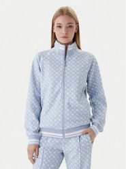 Guess Bluza V5YQ03 KB212 Błękitny Regular Fit. Niebieskie bluzy Guess, s, z aplikacjami, z syntetyku, bez kaptura. Za 439.99 zł.