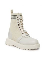 LOVE MOSCHINO Botki JA24324G0HIY612A Biały. Białe botki Love Moschino, bez wzorów, z materiału, bez obcasa, na płaskiej podeszwie, bez zapięcia. Za 1,669.00 zł.