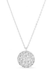 Eclat d'Argent Srebrny naszyjnik z zawieszką - dł. 39 cm rozmiar: onesize. Szare naszyjniki Eclat d'Argent, srebrne. Za 122.96 zł.