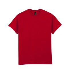 Ultra Bawełniana Koszulka Unisex Dla Dorosłych. Czerwone bluzki GILDAN, xl, bez wzorów, z bawełny, sportowe, bez kołnierzyka, bez ramiączek. Za 61.99 zł.