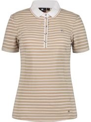 Koszulka Polo Damska Luhta Isovuori. Brązowe koszulki polo Luhta, l, bez wzorów, z bawełny, bez kołnierzyka, bez ramiączek. Za 279.00 zł.