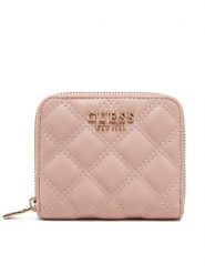 Guess Mały Portfel Damski SWQG87 48137 Różowy. Czerwone portfele Guess, z aplikacjami, ze skóry. Za 159.99 zł.