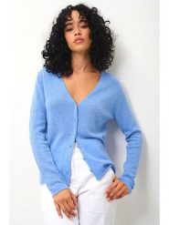 AUTHENTIC CASHMERE Kaszmirowy kardigan "Chalais" w kolorze błękitnym rozmiar: XL. Niebieskie kardigany AUTHENTIC CASHMERE, xl, bez wzorów, z kaszmiru. Za 364.56 zł.