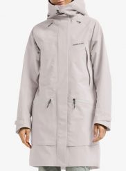 Parka przeciwdeszczowa damska Didriksons Ilma Parka 8. Szare parki Didriksons, l, z materiału, klasyczne, bez kaptura. Za 951.49 zł.