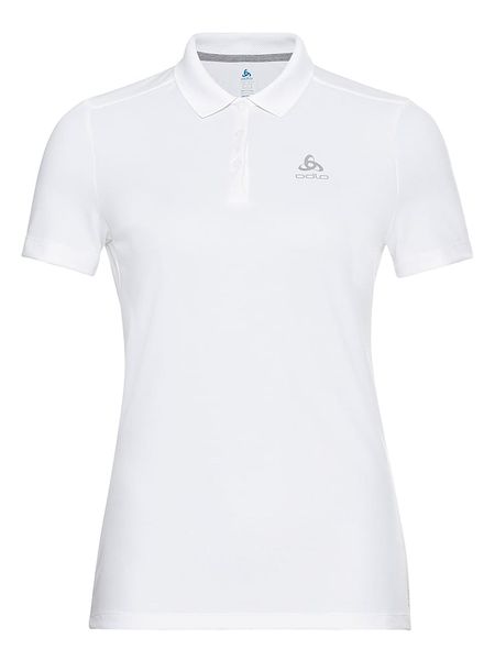 Odlo Funkcyjna koszulka polo "F-Dry" w kolorze białym rozmiar: S. Białe koszulki polo Odlo, s, bez wzorów, z materiału, bez kołnierzyka, bez ramiączek. Za 193.45 zł.