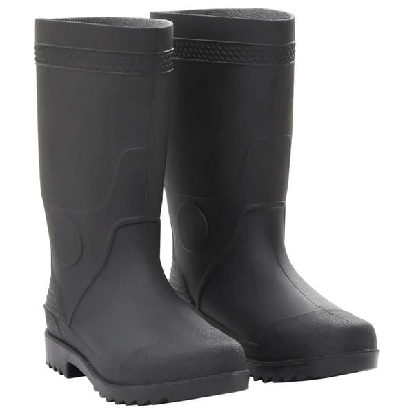 VidaXL kalosze PVC rozmiar 39 czarne. Czarne kalosze vidaxl, bez wzorów, z materiału. Za 111.55 zł.