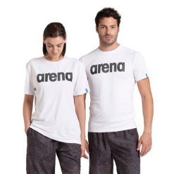 Koszulka Arena T-Shirt Logo. Białe koszulki sportowe Arena, bez wzorów, bez ramiączek, na fitness i siłownię. Za 119.99 zł.