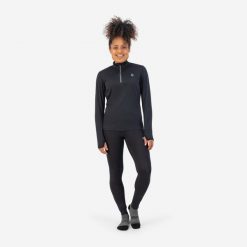 Bluza damska do biegania Rogelli Carina 2.0. Czarne bluzy Rogelli, m, bez wzorów, bez kaptura. Za 269.50 zł.