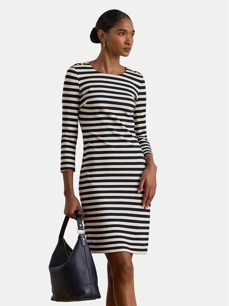 LAUREN RALPH LAUREN Sukienka codzienna 200P03678001 Granatowy Regular Fit. Niebieskie sukienki Lauren Ralph Lauren, na co dzień, bez wzorów, z wiskozy, bez kołnierzyka, bez ramiączek, proste. Za 1,099.00 zł.