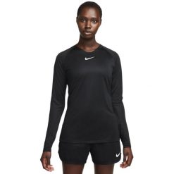 Koszulka damska Nike Dri-FIT Park First Layer. Czarne bluzki Nike, bez wzorów, z poliesteru, sportowe, bez kołnierzyka, bez ramiączek. Za 89.99 zł.