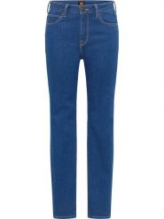Lee Dżinsy "Scarlett" - Skinny fit - w kolorze błękitnym rozmiar: W31/L31. Niebieskie jeansy Lee, l, z aplikacjami, z podwyższonym stanem. Za 140.86 zł.