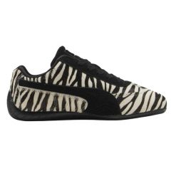 Buty PUMA YELLOW SPEEDCAT ZEBRA WNS Nadruk zwierzęcy. Czarne trekkingi Puma, z materiału, trekkingowe. Za 449.99 zł.
