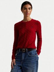 Polo Ralph Lauren Sweter 211971865013 Czerwony Slim Fit. Czerwone swetry Polo Ralph Lauren, m, bez wzorów, z wełny, bez ramiączek. Za 789.99 zł.