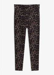 Bezszwowe legginsy modelujące z gumką w talii. Czarne legginsy bonprix, bez wzorów. Za 84.99 zł.