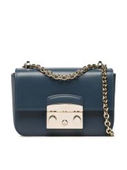 Furla Torebka Metropolis WB00828-AX0733-1785S-1-007-20-BG-B Granatowy. Niebieskie torebki klasyczne Furla, bez wzorów, ze skóry, bez dodatków. Za 1,419.00 zł.