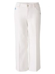 Oui Dżinsy - Comfort fit - w kolorze białym rozmiar: 36. Białe jeansy Oui, bez wzorów. Za 162.87 zł.