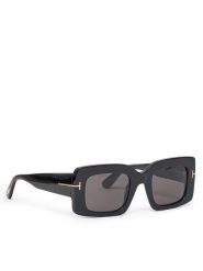 Tom Ford Okulary przeciwsłoneczne FT1188 01A Czarny. Czarne okulary przeciwsłoneczne Tom Ford, bez wzorów, z tworzywa sztucznego. Za 1,279.00 zł.