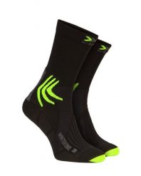 Skarpety rowerowe zimowe X-Socks WINTER BIKE 4.0. Czarne skarpety X Socks, bez wzorów, z materiału. Za 70.00 zł.