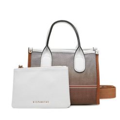 Torebka Hispanitas. Brązowe torebki klasyczne Hispanitas, bez wzorów, bez dodatków. Za 339.99 zł.
