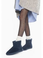 Gooce Skórzane botki zimowe "Thimble" w kolorze granatowym rozmiar: 36. Niebieskie botki Gooce, na zimę, bez wzorów, ze skóry, bez obcasa, bez zapięcia. Za 164.14 zł.
