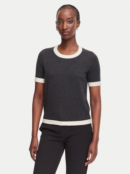 Luisa Spagnoli Sweter Casilda 100505 Szary ciemny Regular Fit. Szare swetry LUISA SPAGNOLI, s, bez wzorów, z wełny, bez ramiączek. Za 816.99 zł.