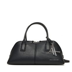 Torebka Armani Exchange. Czarne torebki klasyczne Armani Exchange, bez wzorów, bez dodatków. Za 619.99 zł.